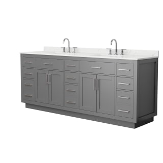 A thumbnail of the Wyndham Collection WCG262684D-QTZ-US3MXX Dark Gray / Giotto Quartz Top / Brushed Nickel Hardware