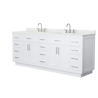 A thumbnail of the Wyndham Collection WCG262684D-QTZ-US3MXX White / Giotto Quartz Top / Brushed Nickel Hardware