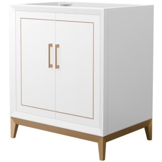A thumbnail of the Wyndham Collection WCH515130S-CXSXX-MXX White / Satin Bronze Hardware
