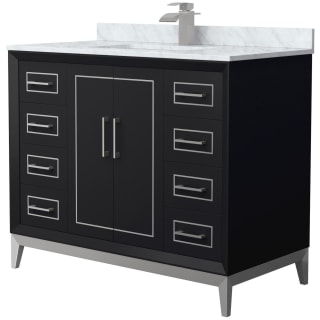 A thumbnail of the Wyndham Collection WCH515142S-NAT-UNSMXX Black / Brushed Nickel Hardware