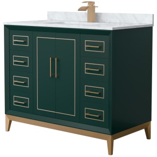 A thumbnail of the Wyndham Collection WCH515142S-NAT-UNSMXX Green / Satin Bronze Hardware