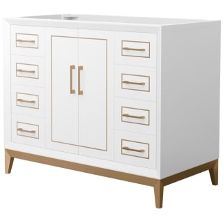 A thumbnail of the Wyndham Collection WCH515142S-CXSXX-MXX White / Satin Bronze Hardware