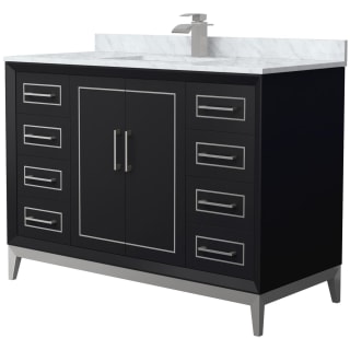 A thumbnail of the Wyndham Collection WCH515148S-NAT-UNSMXX Black / Brushed Nickel Hardware