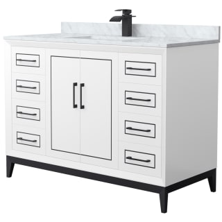 A thumbnail of the Wyndham Collection WCH515148S-NAT-UNSMXX White / Matte Black Hardware