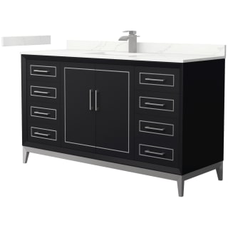 A thumbnail of the Wyndham Collection WCH515160S-QTZ-UNSMXX Black / Giotto Quartz Top / Brushed Nickel Hardware