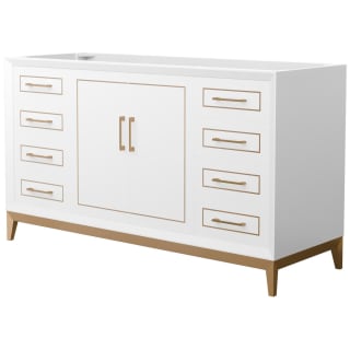 A thumbnail of the Wyndham Collection WCH515160S-CXSXX-MXX White / Satin Bronze Hardware