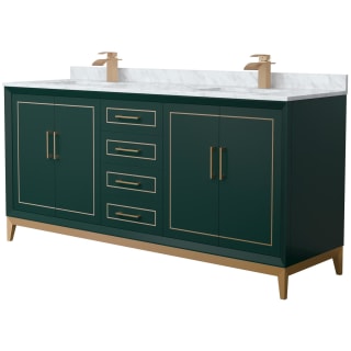 A thumbnail of the Wyndham Collection WCH515172D-NAT-UNSMXX Green / Satin Bronze Hardware