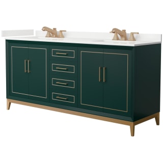 A thumbnail of the Wyndham Collection WCH515172D-QTZ-US3MXX Green / White Quartz Top / Satin Bronze Hardware