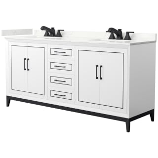 A thumbnail of the Wyndham Collection WCH515172D-QTZ-US3MXX White / Giotto Quartz Top / Matte Black Hardware