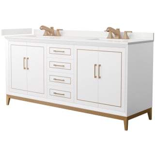 A thumbnail of the Wyndham Collection WCH515172D-QTZ-US3MXX White / White Quartz Top / Satin Bronze Hardware