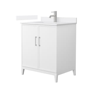 A thumbnail of the Wyndham Collection WCH717130S-QTZ-UNSMXX White / White Quartz Top / Brushed Nickel Hardware