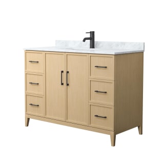 A thumbnail of the Wyndham Collection WCH717148S-CM-UNSMXX White Oak / Matte Black Hardware