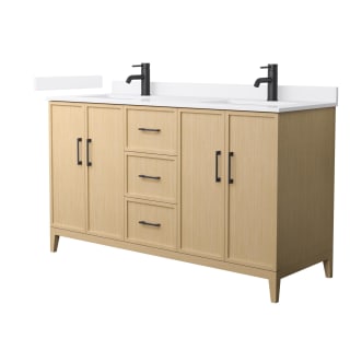 A thumbnail of the Wyndham Collection WCH717160D-QTZ-UNSMXX White Oak / White Quartz Top / Matte Black Hardware