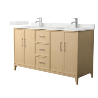 A thumbnail of the Wyndham Collection WCH717160D-QTZ-UNSMXX White Oak / Giotto Quartz Top / Brushed Nickel Hardware