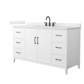 A thumbnail of the Wyndham Collection WCH717160S-QTZ-US3MXX White / Giotto Quartz Top / Matte Black Hardware