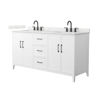 A thumbnail of the Wyndham Collection WCH717166D-QTZ-US3MXX White / Giotto Quartz Top / Matte Black Hardware