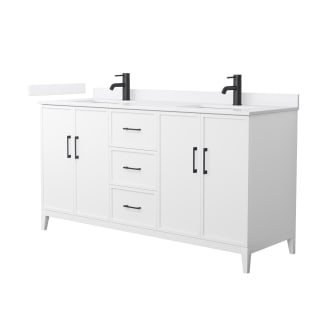 A thumbnail of the Wyndham Collection WCH717166D-QTZ-UNSMXX White / White Quartz Top / Matte Black Hardware