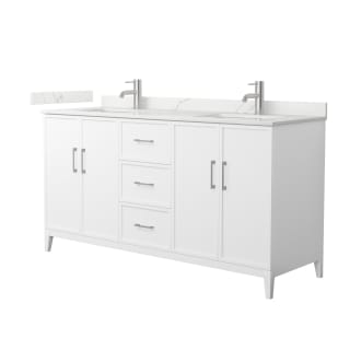 A thumbnail of the Wyndham Collection WCH717166D-QTZ-UNSMXX White / Giotto Quartz Top / Brushed Nickel Hardware