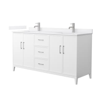 A thumbnail of the Wyndham Collection WCH717166D-QTZ-UNSMXX White / White Quartz Top / Brushed Nickel Hardware