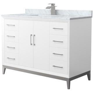 A thumbnail of the Wyndham Collection WCH818148S-CMUNS-MXX White / Brushed Nickel Hardware