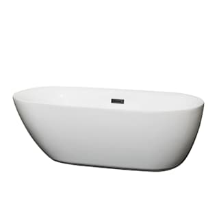 A thumbnail of the Wyndham Collection WCOBT100065 White / Matte Black Trim