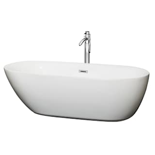 A thumbnail of the Wyndham Collection WCOBT100071ATP11 White / Polished Chrome Trim