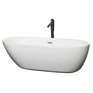 A thumbnail of the Wyndham Collection WCOBT100071ATP11 White / Polished Chrome Trim / Matte Black Faucet