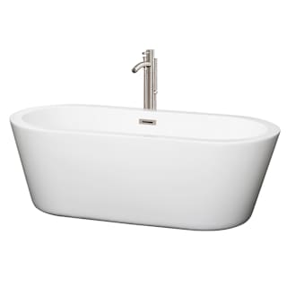 A thumbnail of the Wyndham Collection WCOBT100367ATP11 White / Brushed Nickel Trim