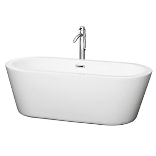 A thumbnail of the Wyndham Collection WCOBT100367ATP11 White / Polished Chrome Trim