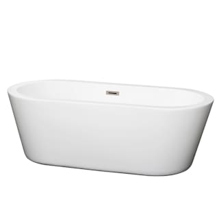 A thumbnail of the Wyndham Collection WC-BT1003-67 White / Brushed Nickel Trim