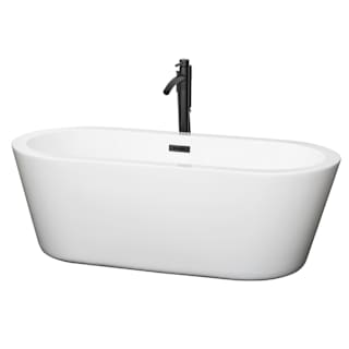 A thumbnail of the Wyndham Collection WCOBT100367ATP11 White / Matte Black Trim