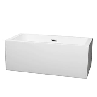 A thumbnail of the Wyndham Collection WCOBT101160 White / Polished Chrome Trim
