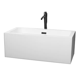 A thumbnail of the Wyndham Collection WCOBT101160ATP11 White / Matte Black Trim