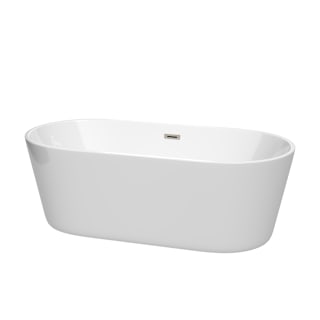 A thumbnail of the Wyndham Collection WCOBT101267 White / Brushed Nickel Trim