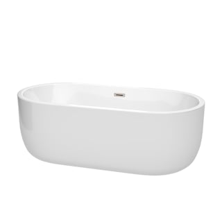 A thumbnail of the Wyndham Collection WCOBT101367 White / Brushed Nickel Trim