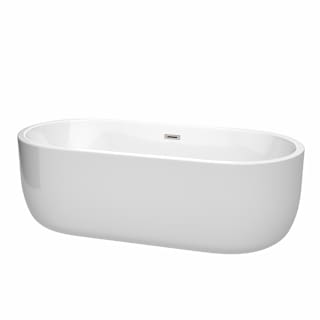 A thumbnail of the Wyndham Collection WCOBT101371 White / Brushed Nickel Trim