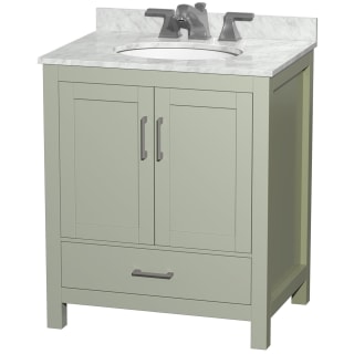 A thumbnail of the Wyndham Collection WCS141430SUNOMXX Light Green / Brushed Nickel Hardware