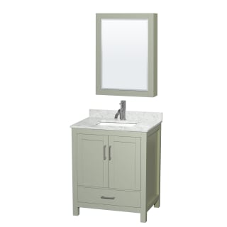 A thumbnail of the Wyndham Collection WCS141430SUNSMED Light Green / Brushed Nickel Hardware
