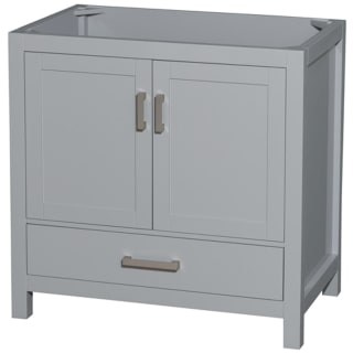 A thumbnail of the Wyndham Collection WC-1414-36-SGL-UM-VAN Gray / Brushed Chrome Hardware