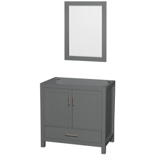 A thumbnail of the Wyndham Collection WCS141436SSXXM24 Dark Gray / Brushed Chrome Hardware