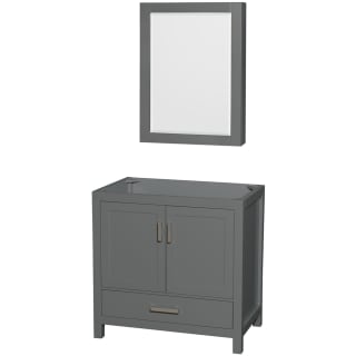 A thumbnail of the Wyndham Collection WCS141436SSXXMED Dark Gray / Brushed Chrome Hardware