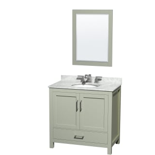 A thumbnail of the Wyndham Collection WCS141436SUNOM24 Light Green / Brushed Nickel Hardware