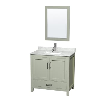 A thumbnail of the Wyndham Collection WCS141436SUNSM24 Light Green / Brushed Nickel Hardware