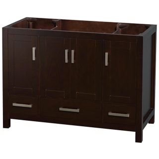 A thumbnail of the Wyndham Collection WC-1414-48-SGL-UM-VAN Espresso / Brushed Chrome Hardware