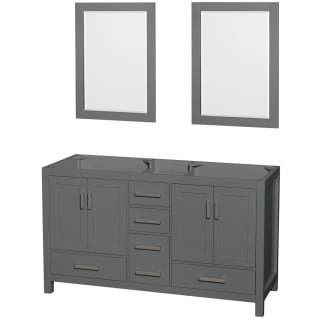 A thumbnail of the Wyndham Collection WCS141460DSXXM24 Dark Gray / Brushed Chrome Hardware