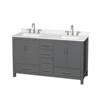 A thumbnail of the Wyndham Collection WCS141460D-QTZ-US3MXX Dark Gray / Giotto Quartz Top / Brushed Chrome Hardware