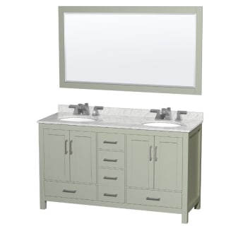 A thumbnail of the Wyndham Collection WCS141460DUNOM58 Light Green / Brushed Nickel Hardware