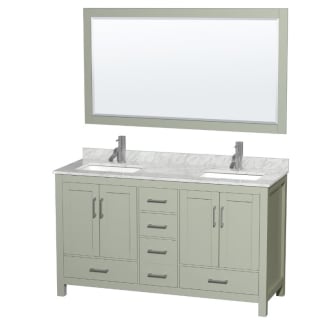 A thumbnail of the Wyndham Collection WCS141460DUNSM58 Light Green / Brushed Nickel Hardware
