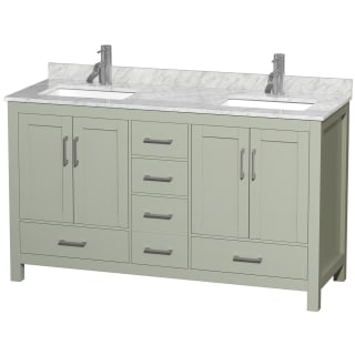 A thumbnail of the Wyndham Collection WCS141460DUNSMXX Light Green / Brushed Nickel Hardware