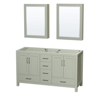 A thumbnail of the Wyndham Collection WCS141460DSXXMED Light Green / Brushed Nickel Hardware